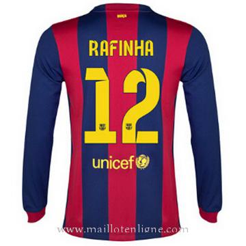 Maillot Barcelone Manche Longue Rafinha Domicile 2014 2015