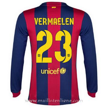 Maillot Barcelone Manche Longue Vermaelen Domicile 2014 2015