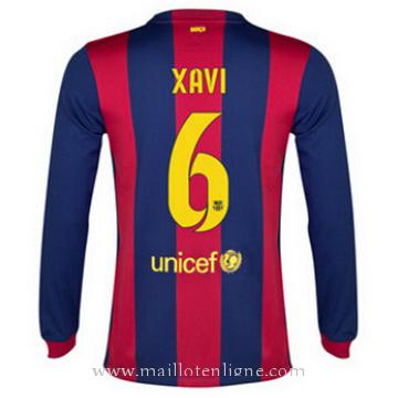 Maillot Barcelone Manche Longue XAVI Domicile 2014 2015