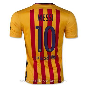 Maillot Barcelone Messi Exterieur 2015 2016