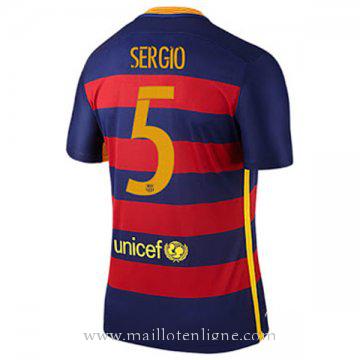 Maillot Barcelone Sergio Domicile 2015 2016