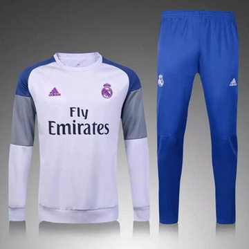Maillot Formation ML Real Madrid Blanc et Gris 2016 2017