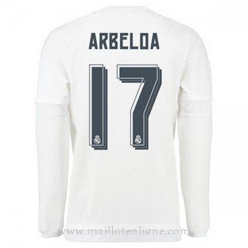 Maillot Real Madrid Manche Longue ARBELOA Domicile 2015 2016