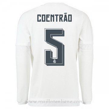Maillot Real Madrid Manche Longue COENTRAO Domicile 2015 2016
