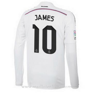 Maillot Real Madrid Manche Longue JAMES Domicile 2014 2015