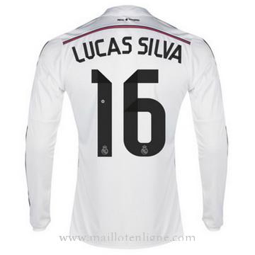 Maillot Real Madrid ML LUCAS SILVA Domicile 2014 2015