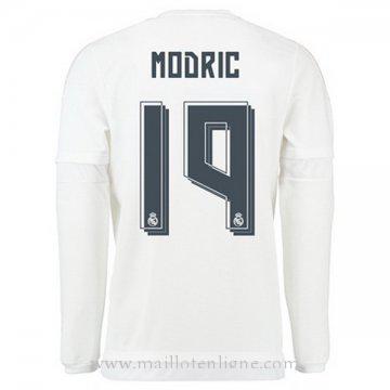 Maillot Real Madrid Manche Longue MODRIC Domicile 2015 2016