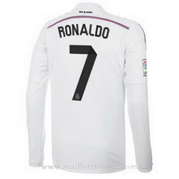 Maillot Real Madrid Manche Longue RONALDO Domicile 2014 2015