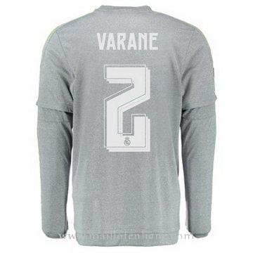 Maillot Real Madrid Manche Longue VARANE Exterieur 2015 2016