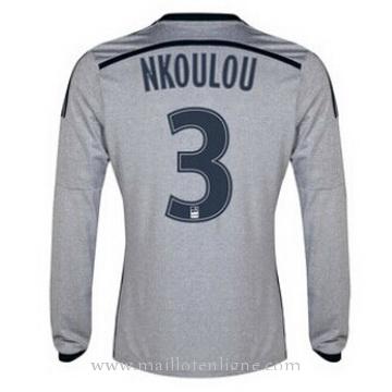 Maillot Marseille ML NKOULOU Exterieur 2014 2015