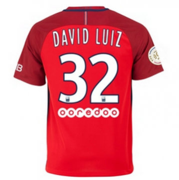 Maillot PSG DAVID LUIZ Exterieur 2016 2017