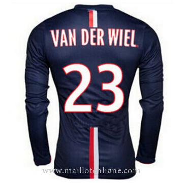 Maillot PSG ML VAN DER WIEL Domicile 2014 2015