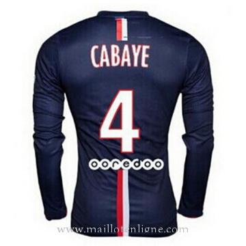 Maillot PSG Manche Longue CABAYE Domicile 2014 2015