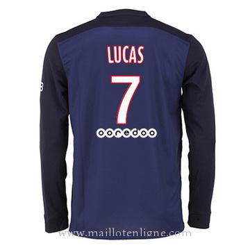 Maillot PSG Manche Longue LUCAS Domicile 2015 2016