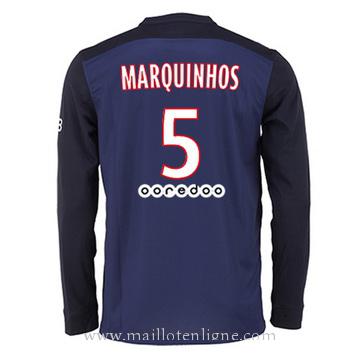 Maillot PSG Manche Longue MARQINHOS Domicile 2015 2016