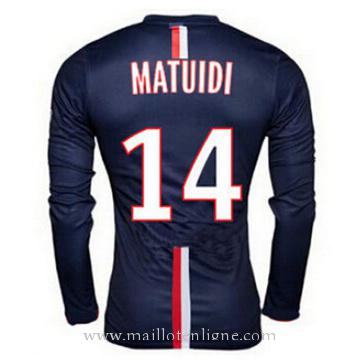 Maillot PSG Manche Longue MATUIDI Domicile 2014 2015