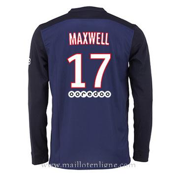 Maillot PSG Manche Longue MAXWELL Domicile 2015 2016