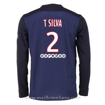 Maillot PSG Manche Longue T SILVA Domicile 2015 2016