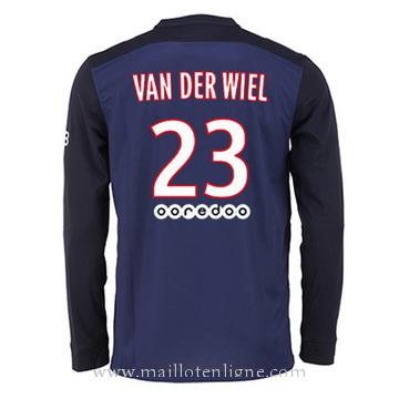 Maillot PSG Manche Longue VAN DER WIEL Domicile 2015 2016