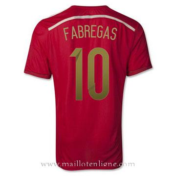 Maillot Espagne FABREGAS Domicile 2014 2015