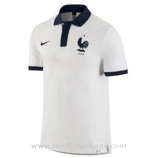 Maillot France polo Blanc 2016