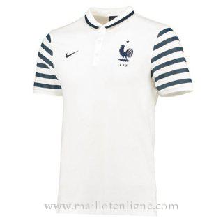 Maillot France polo Blanc 2015 2016