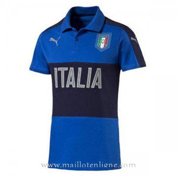 Maillot Italie polo Bleu 2016 2017