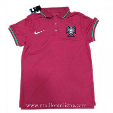 Maillot Portugal polo Rouge 2016 2017