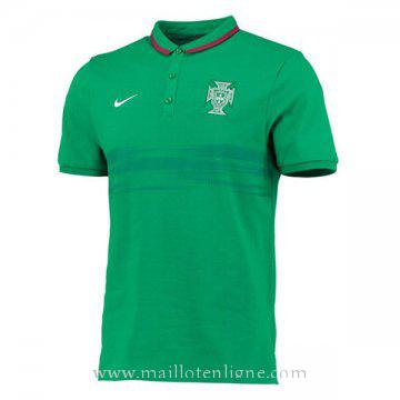 Maillot Portugal polo Vert 2016 2017