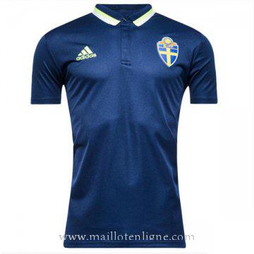 Maillot Suede polo Bleu fonce 2016 2017